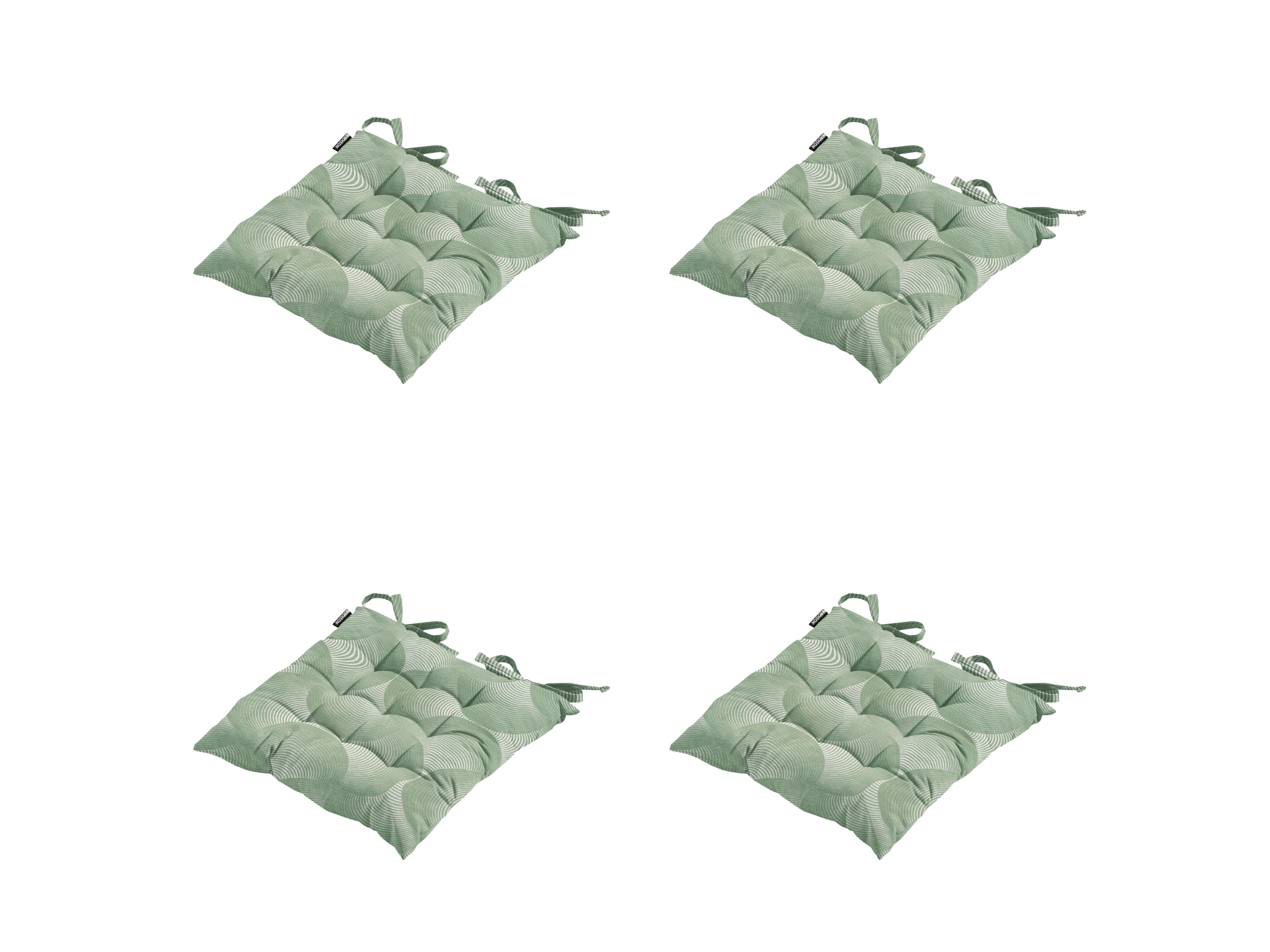 Madison Napels Green zitkussen - Set van 4