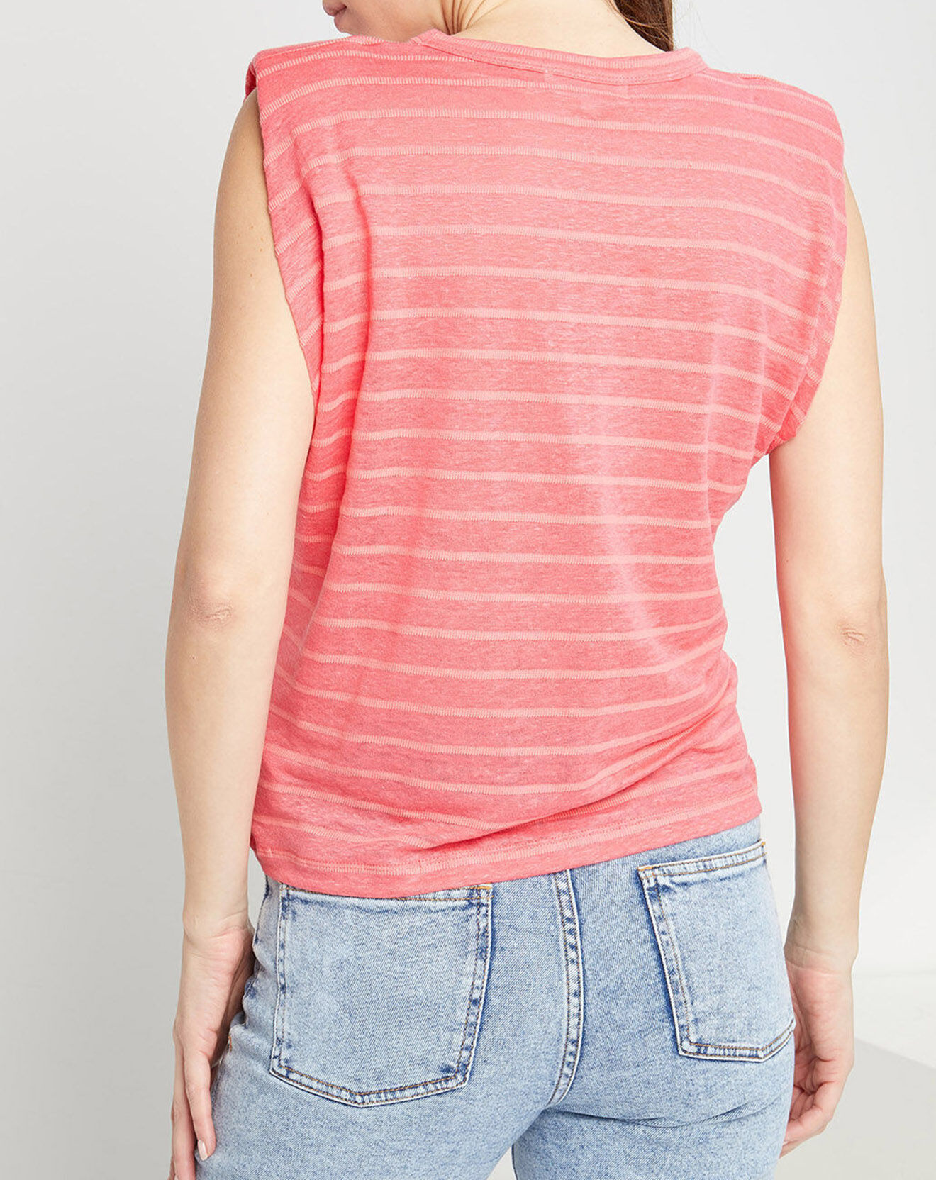 Cashmere Tribu Top en Lin & Coton Lin Coco tulipe