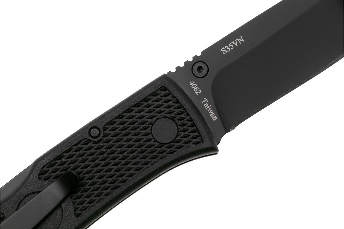KA-BAR Dozier Folding Hunter 4062S35, Black S35VN, Black Zytel zakmes