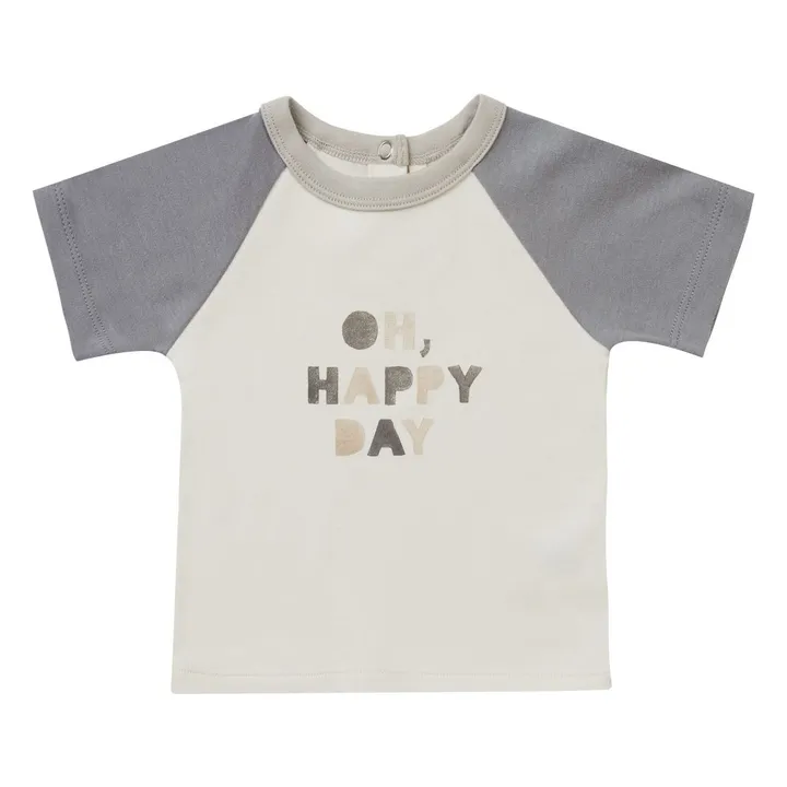Quincy Mae T-Shirt Happy Day | Ivoire