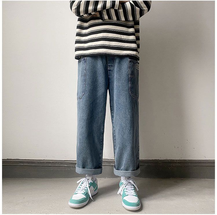 Fushet - Cropped baggy jeans