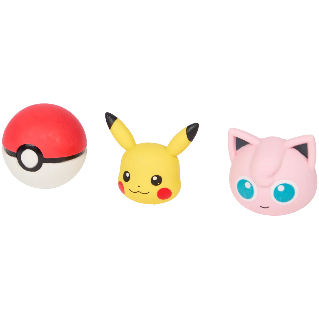 Gommes ou capuchons de crayon 3D Pokémon