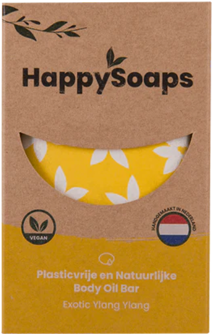 HappySoaps Body Oil Bar Exotic Ylang Ylang 70gr