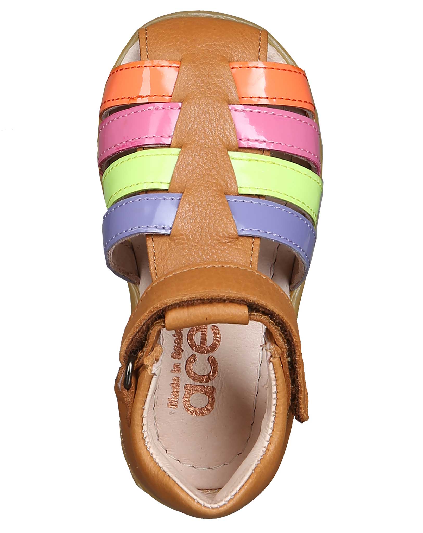 Lauflern-Sandalen AMBRA mit Zehenschutz in honey