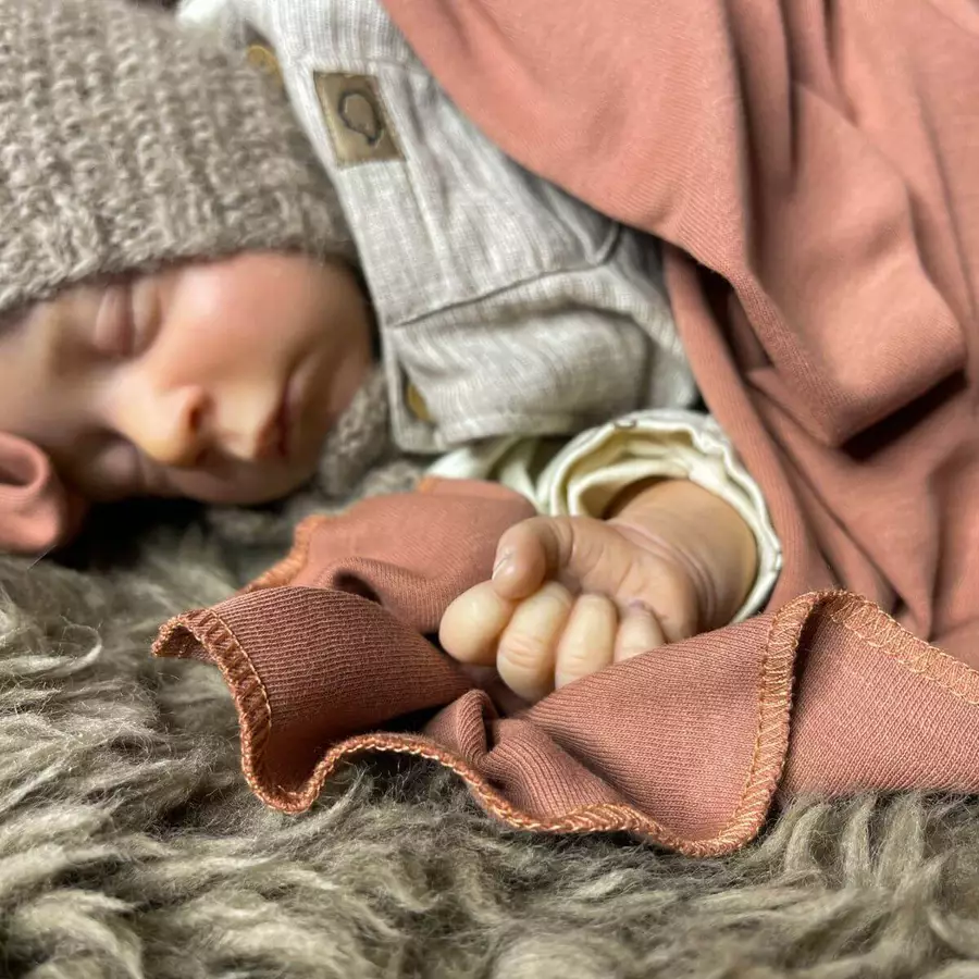 Hoppediz Babydecke Pucktuch kupfer