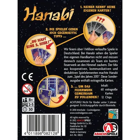 Asmodee Abacusspiele Hanabi Sonderausgabe