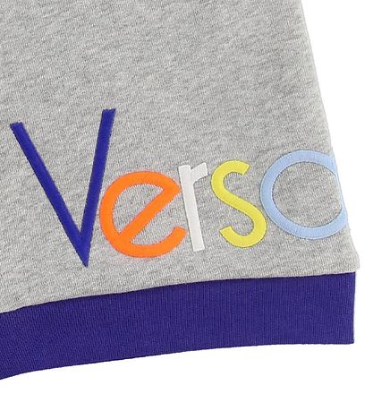 Young Versace Shorts - Sweat - Gråmeleret m. Tekst