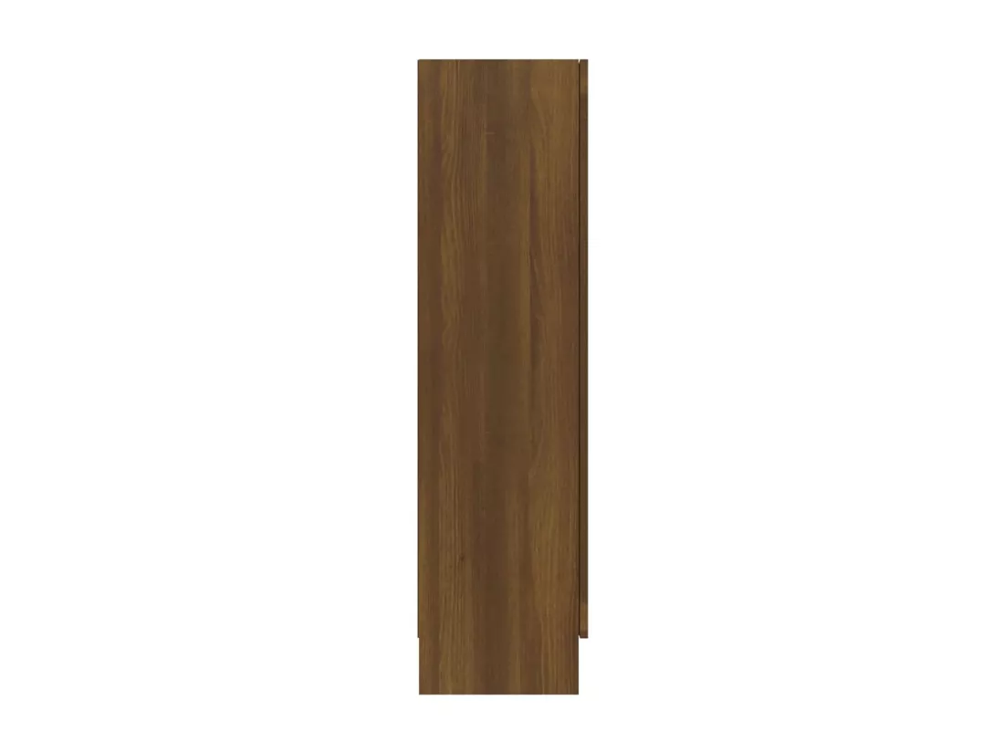 Armoire à vitrine Chêne brun 82,5x30,5x115cm Bois d'ingénierie