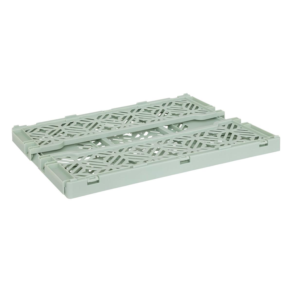 CAGETTE PLIABLE VERTE 40X30X15CM
