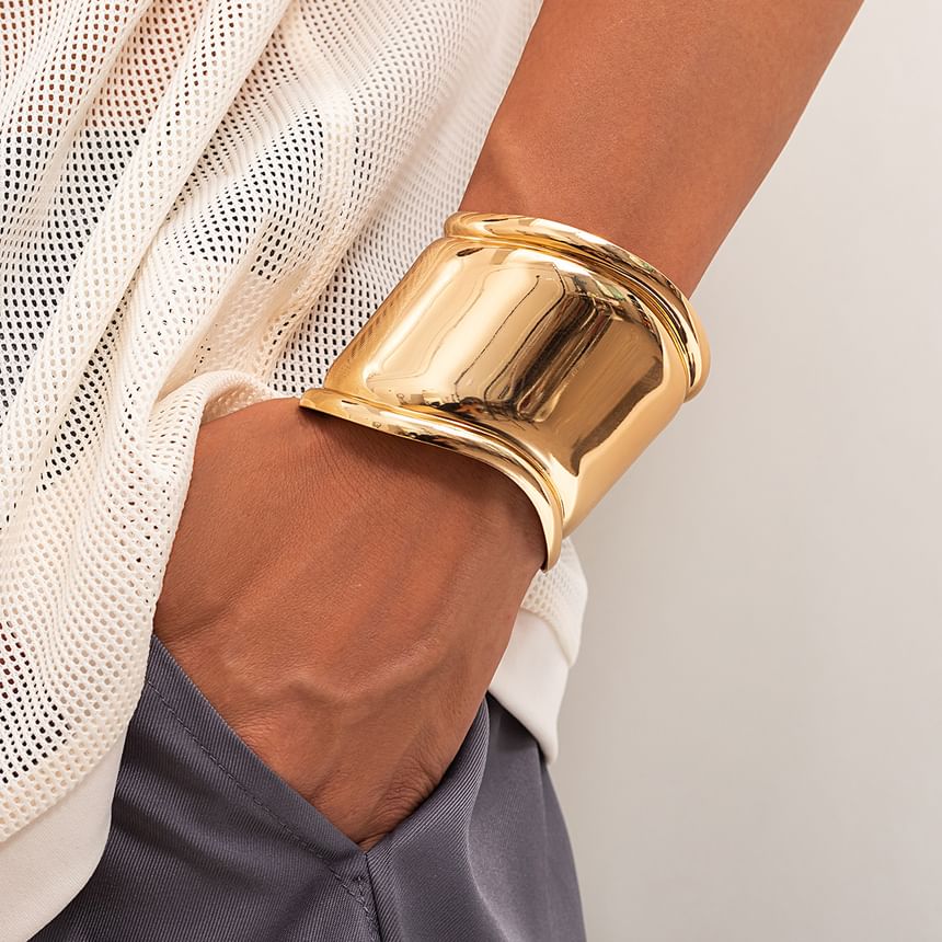 Gretlyn - Glanzende manchet armband