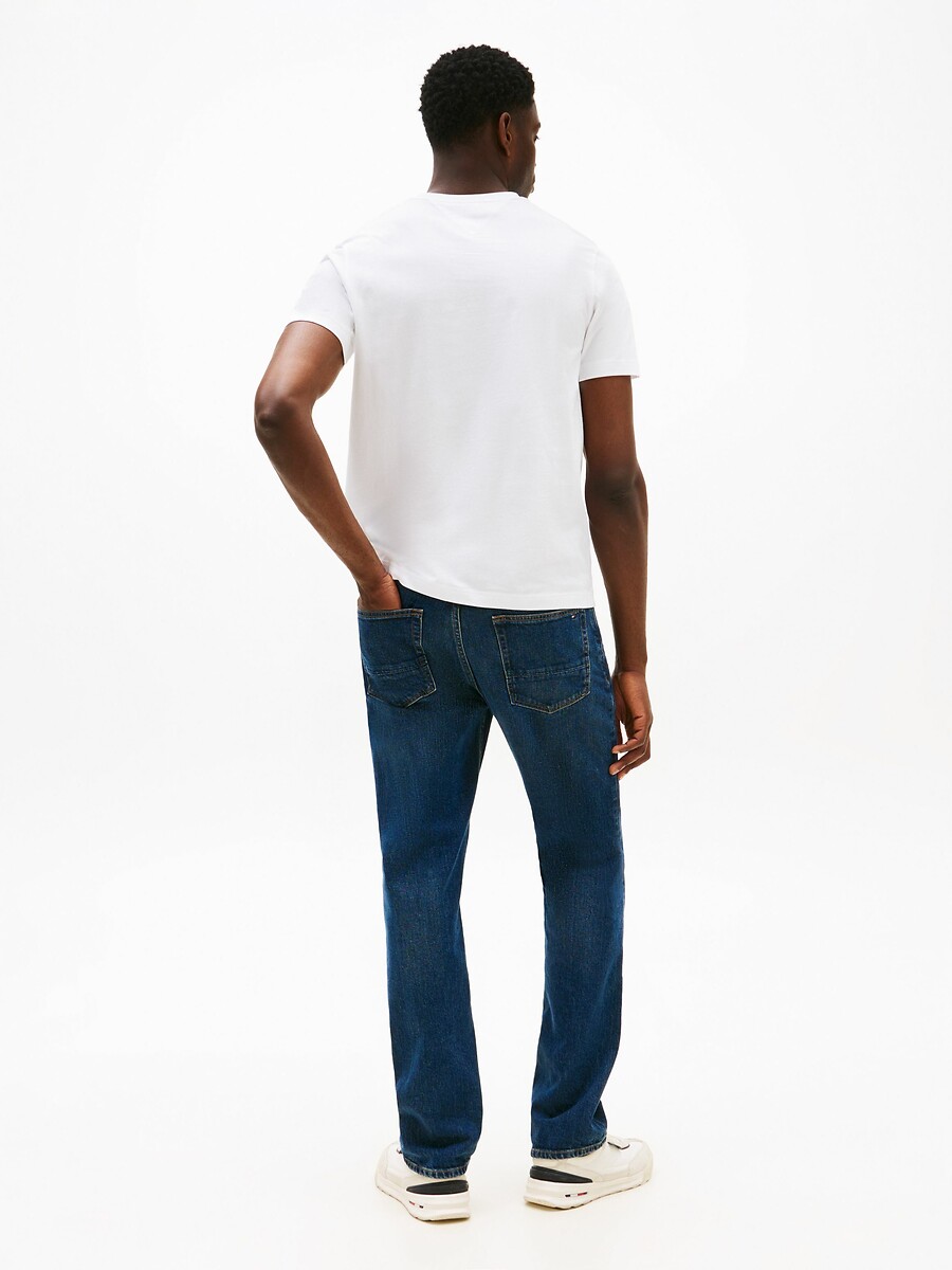 TOMMY HILFIGER<br>Camiseta de manga curta com bandeira do logotipo