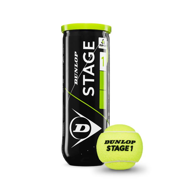 Dunlop STAGE 1 GREEN 3PET Tennisballen