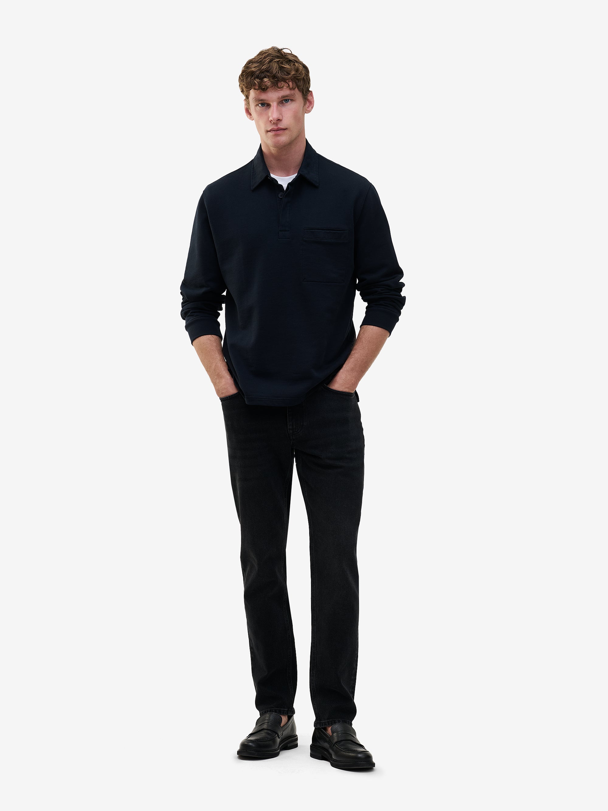 Yamane Heavyweight Denim Katoen-Stretch PA20108-BLC