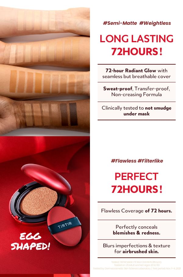 TIRTIR - Mask Fit Red Cushion 6 Shade Trial Kit - 5 kleuren