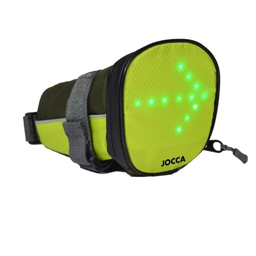 Bolsa de sinalização para selim de bicicleta
