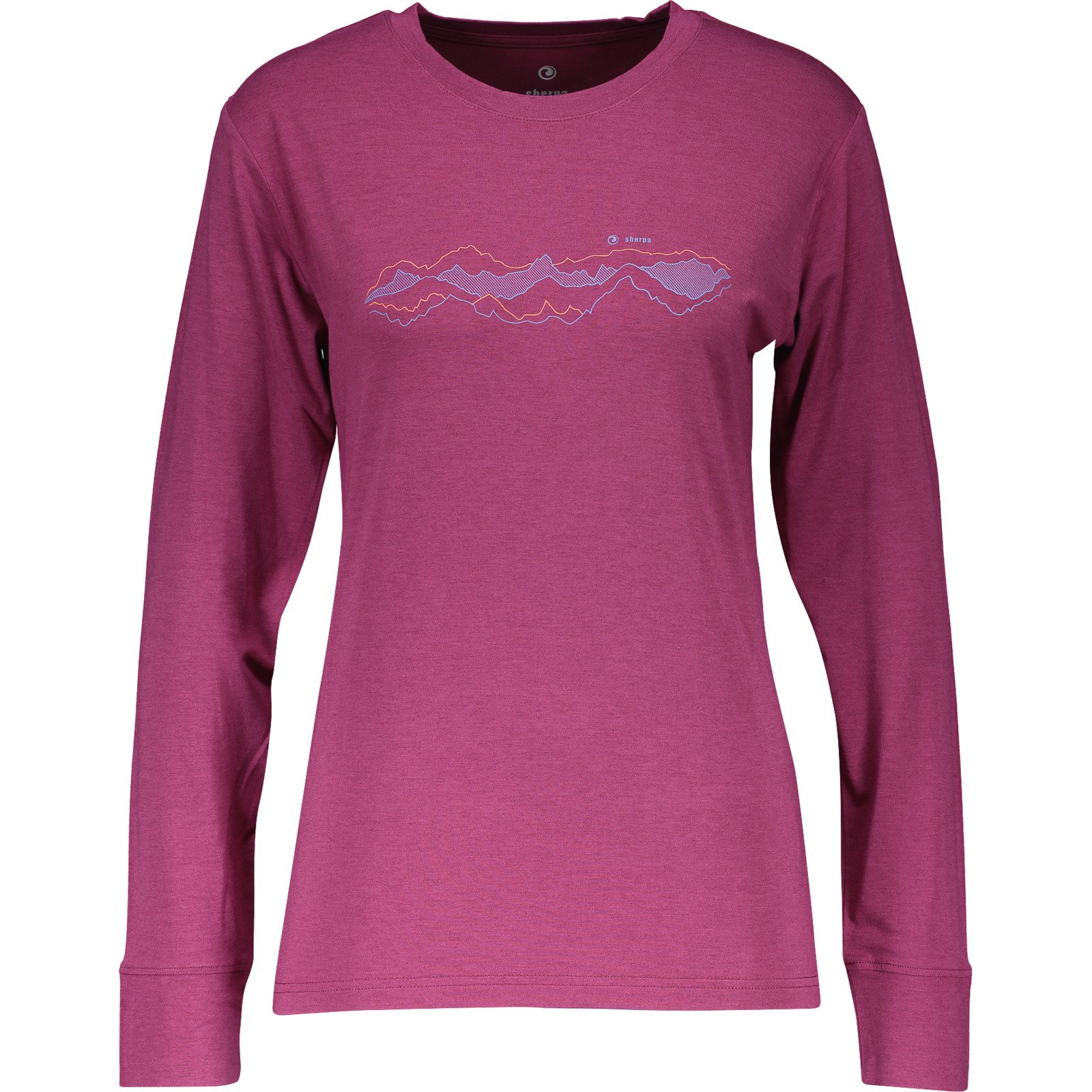 Sherpa Damen-Shirt Manthali L, bordeaux