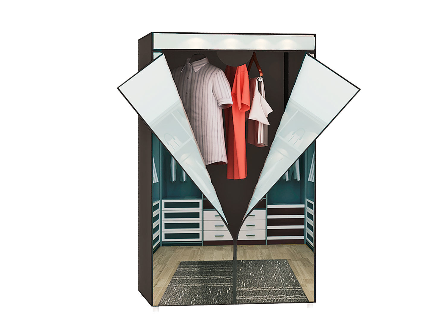 Stoffschrank Garderobe
