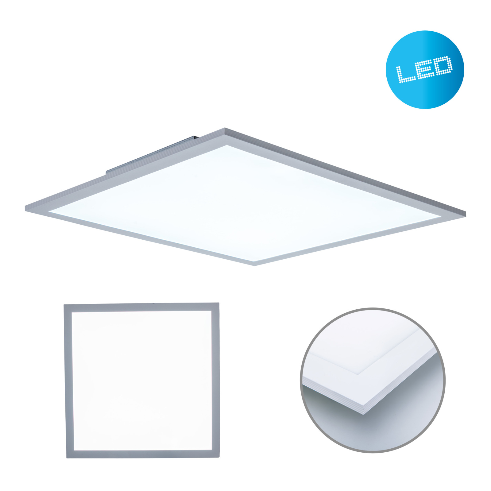LED-Aufbaupanel NICOLA - weiß - 45x45 cm