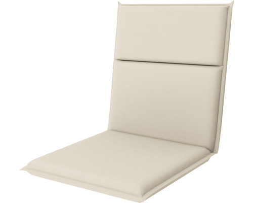 Stoelkussen, tuinkussen, kussen 100 x 48 x 3,5 cm, crème, geschikt voor buitengebruik