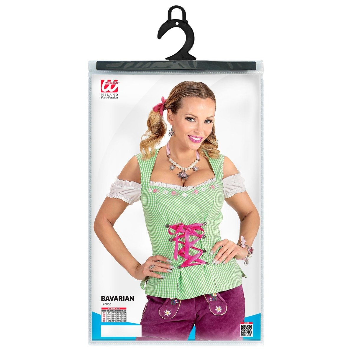 Oktoberfest Blouse Groen Roze Dames