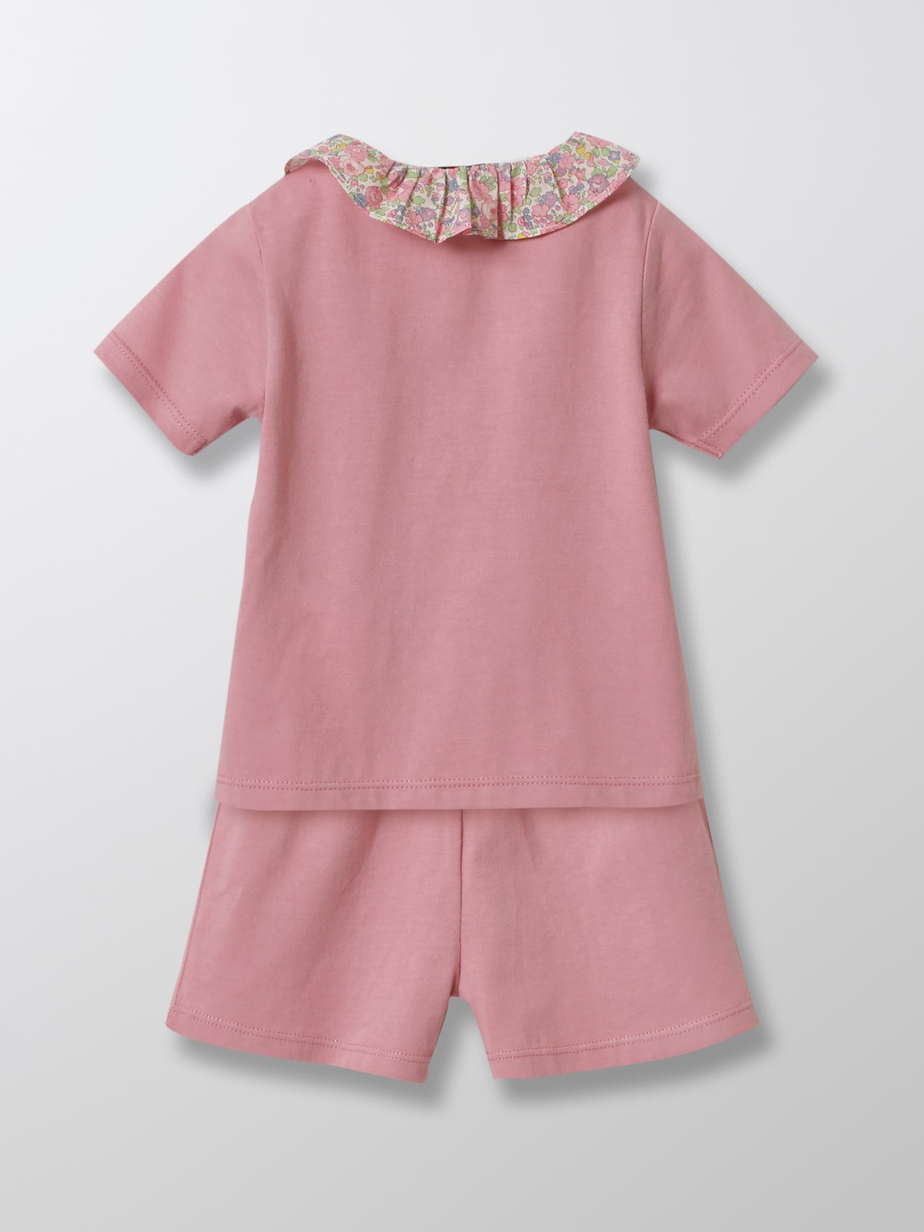 Pyjashort bébé col en tissu Liberty