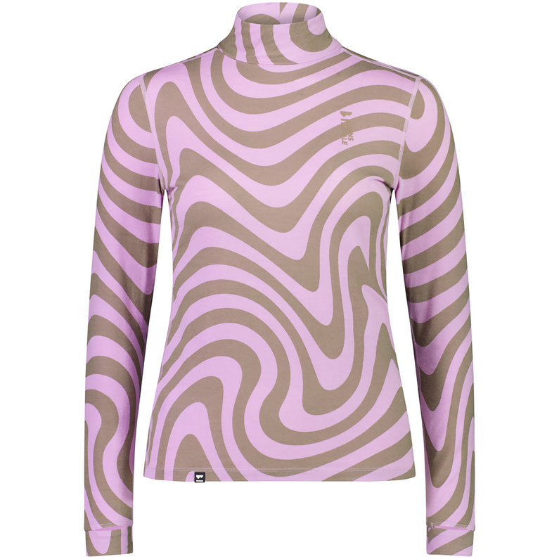 Mons Royale Damen Cascade Merino Flex 200 Mock Neck Longsleeve