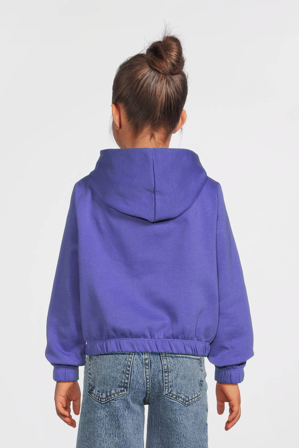 NAME IT hoodie NKFOLANJA met printopdruk en pailletten blauw