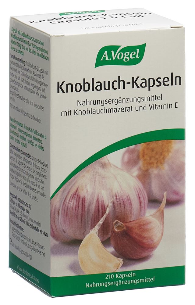 VOGEL Knoblauch Kapseln<br>210 Stück, Glas, Kapsel