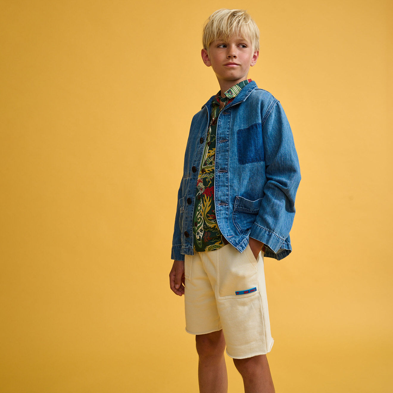 Bellerose Veste en jean Pitt bleue