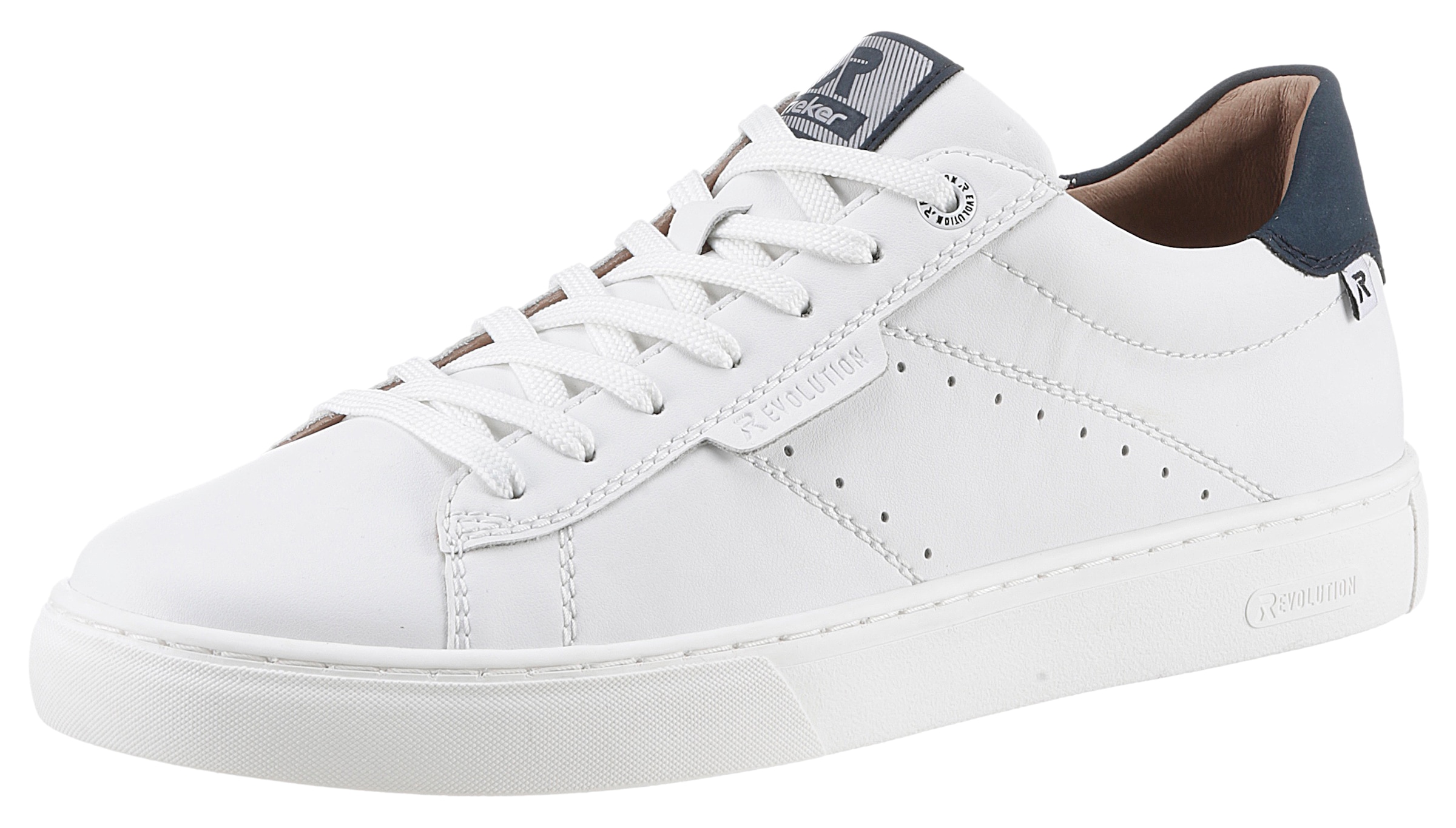 RIEKER Sport Sneaker  mit Leder-Innenfutter, Freizeitschuh, Halbschuh, Schnürschuh