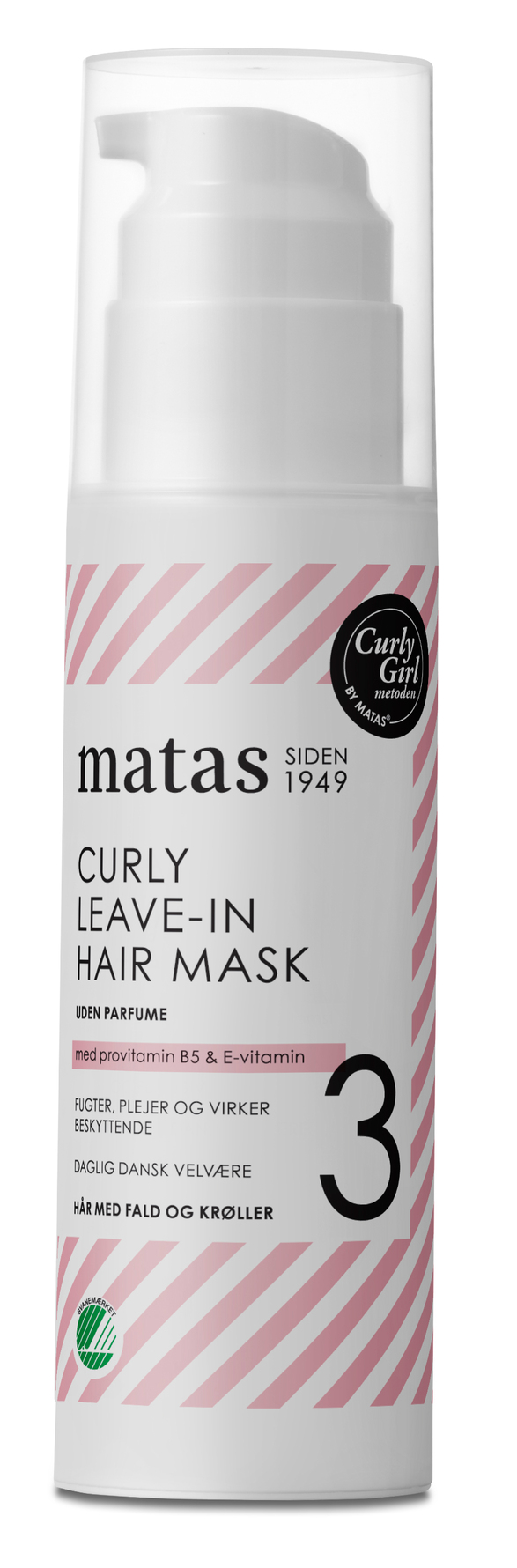 Matas Striber Curly Leave-In Hair Mask Uden Parfume 150 ml