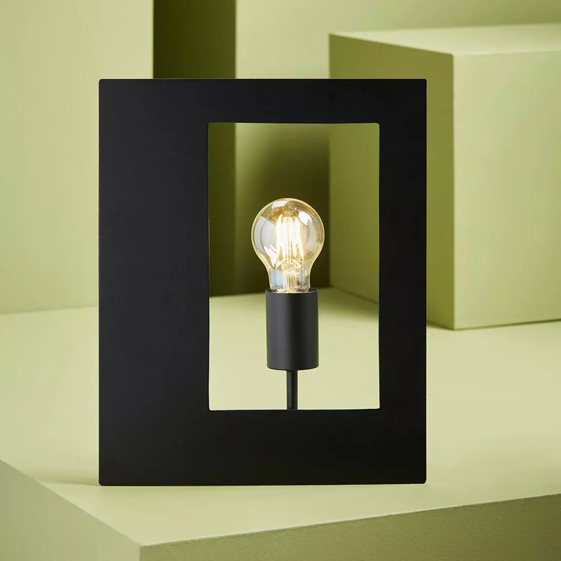 Lampe à poser design métal (H33,5 cm) Cuadro Noir