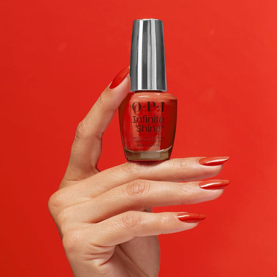 OPI Infinite Shine Knock 'Em Red 15ml