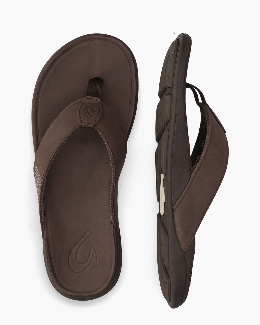 Olukai Tuahine Donkerbruin Herenslippers
