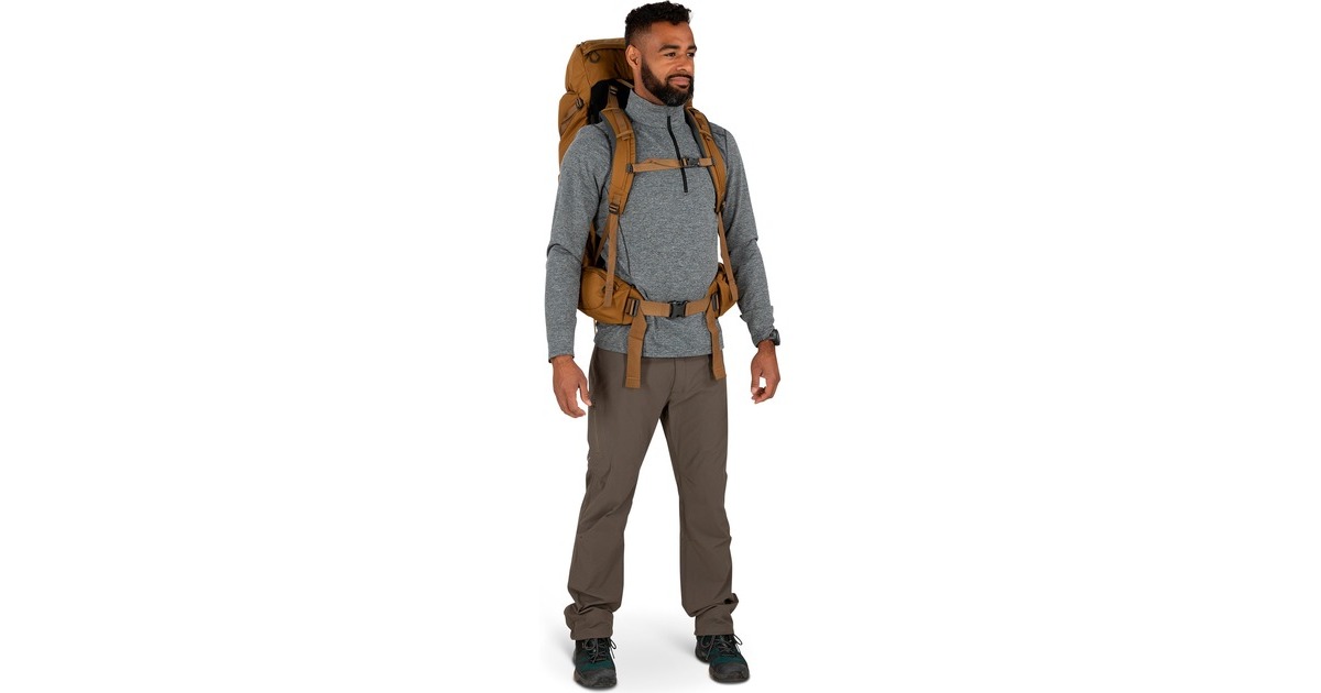 OspreyRook 50 rugzak  (Bruin, 50 Liter, One Size, Histosol Brown/Rhino Grey)