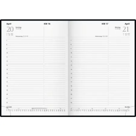 rido/idé Buchkalender Mod. Chefplaner '25 | A5, Kunststoff, weinrot