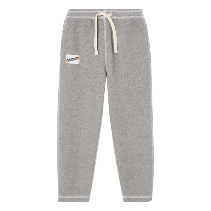 American Vintage Jogger Coton Bio | Gris chiné