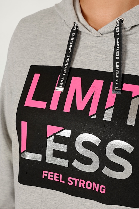 Hoodie, Schrift-Druck, Kapuze, Langarm