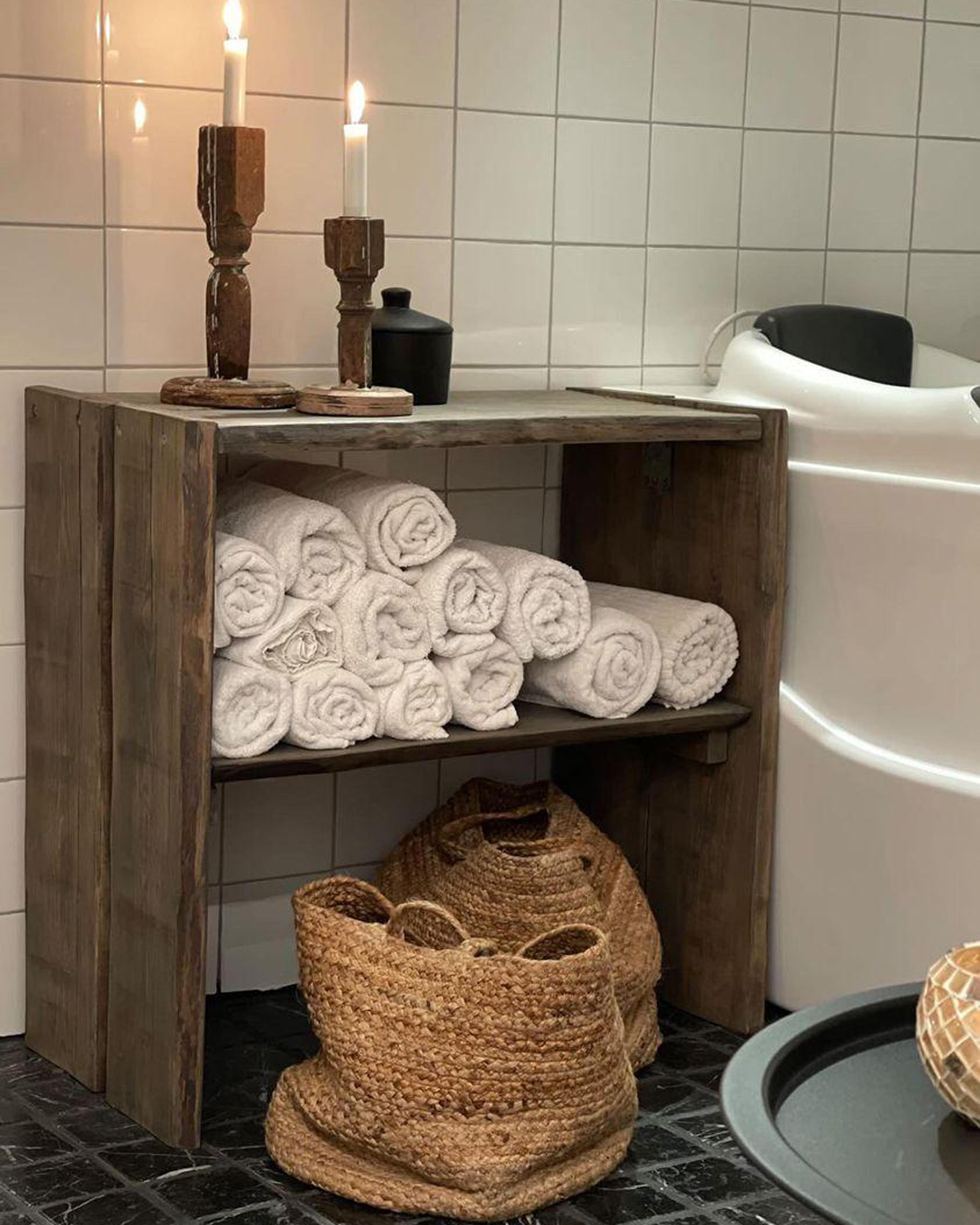 Set van 2 manden KAELLA Jute Zandbeige