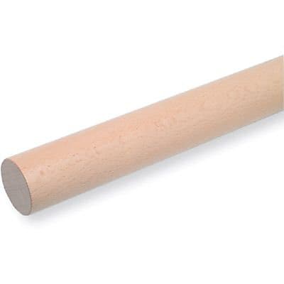Rampe arrondie hêtre verni 200cm Ø 40 mm Kordo