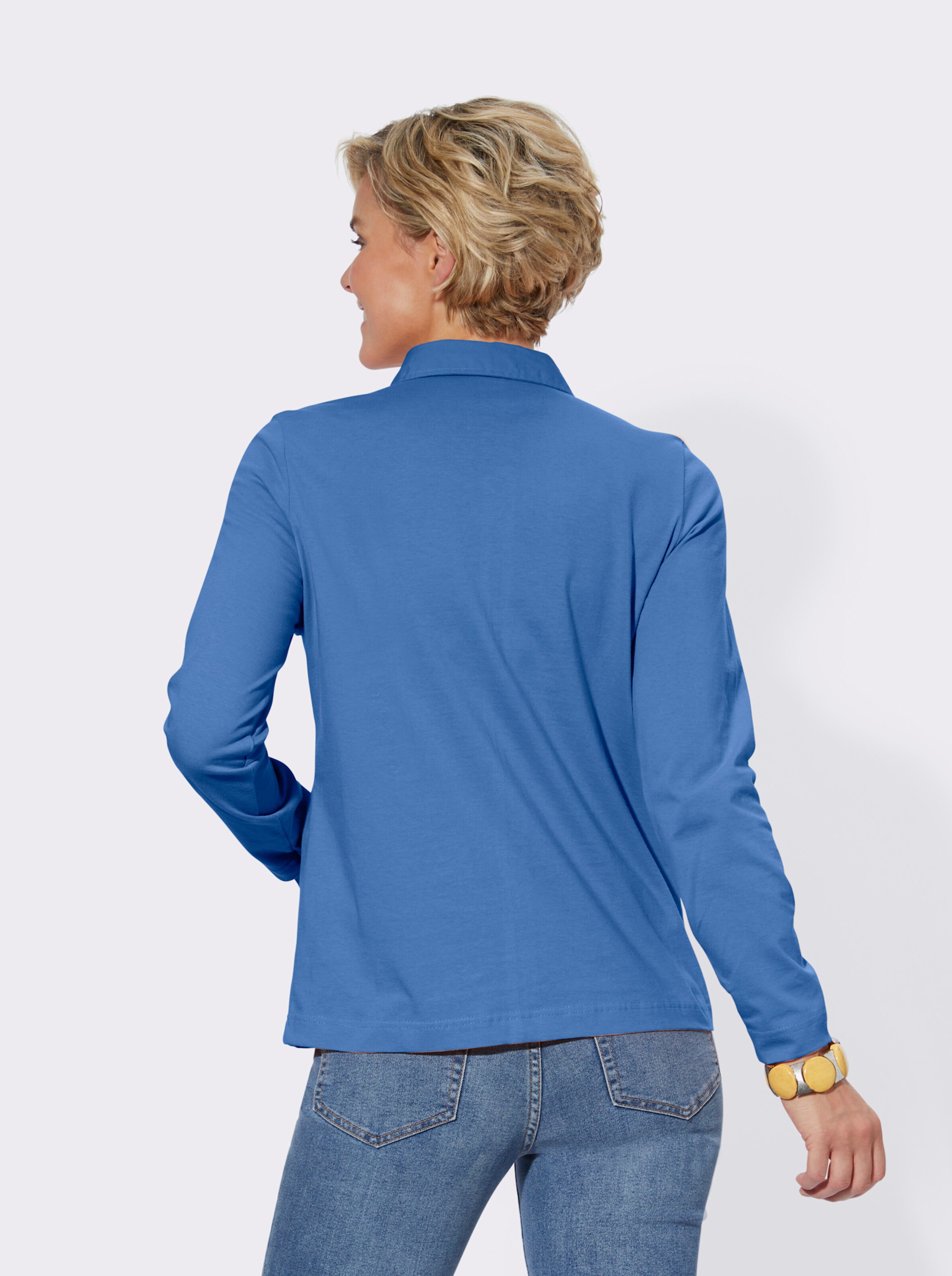 Langarm-Poloshirt