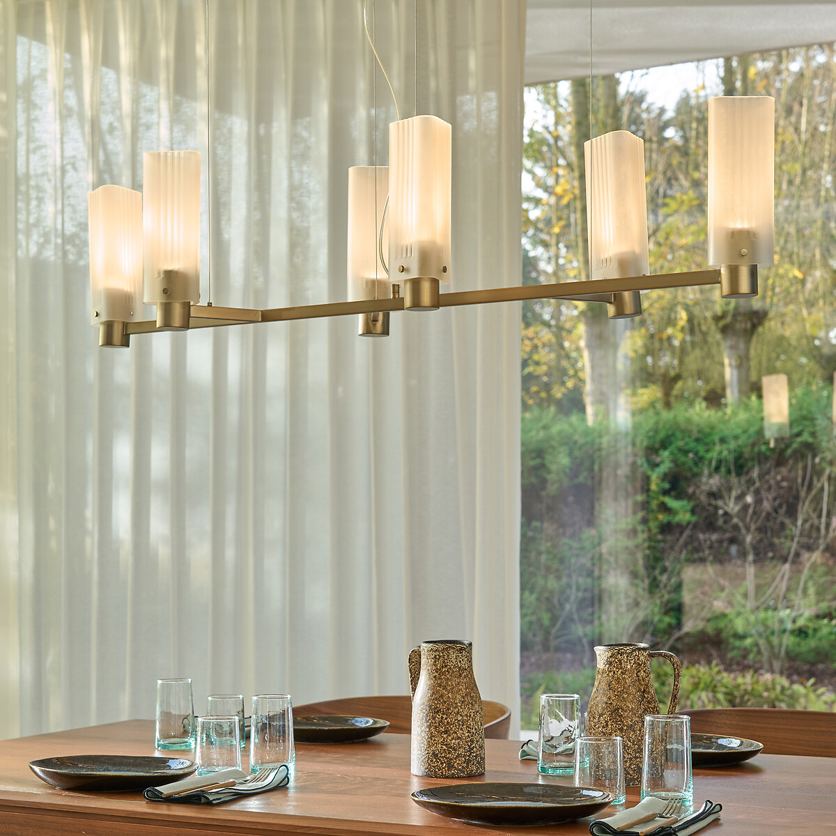 AM.PM<br>Luminária pendente em vidro/aço, Strozzi, design E.Gallina&