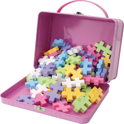 Plus-Plus - Big Pastel - Metal Kuffert Med 70 Brikker