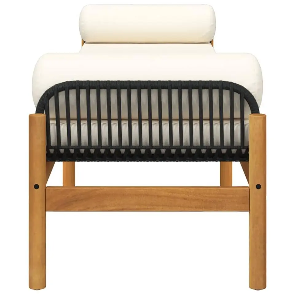 vidaXL - Tuinbank - Zwart - Poly rattan
