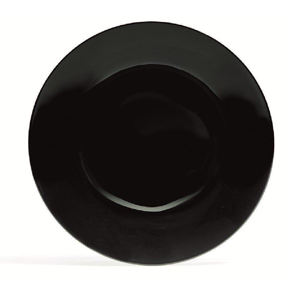 Assiette à dessert en porcelaine décor rayures soleil