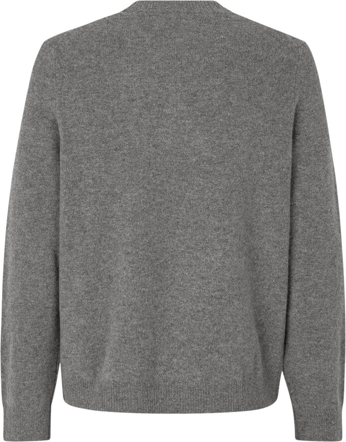 Samsøe Samsøe Isak Knit Sweater 15010 Dark grey mel.