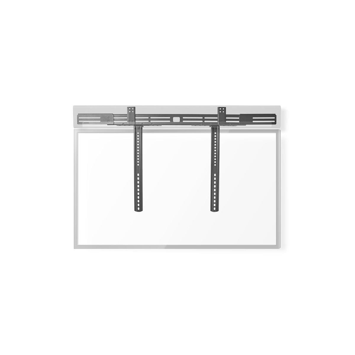Nedis Soundbar Mount | Kompatibel med: Universell | Festet til TV-en | 10 kg | Dybde justering | Stål | Sort
