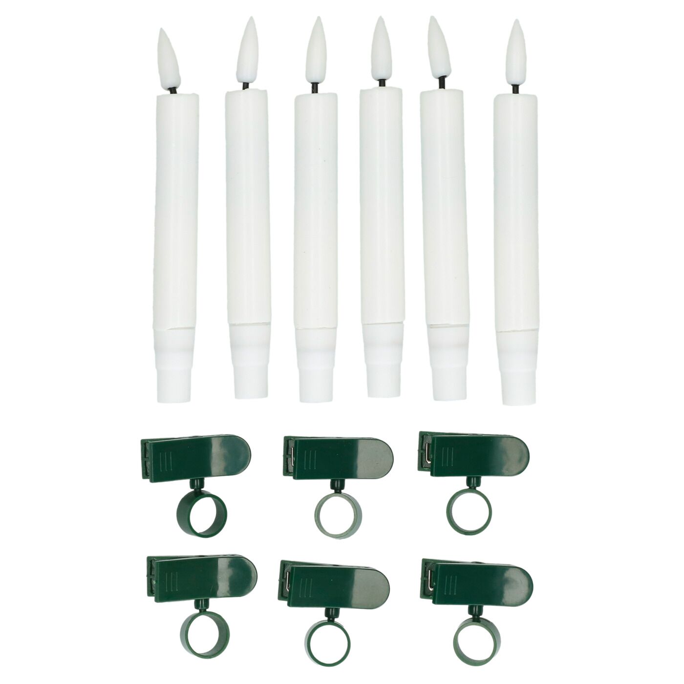 DeluxeHomeartLED-Christbaumkerzen, 6er-Set