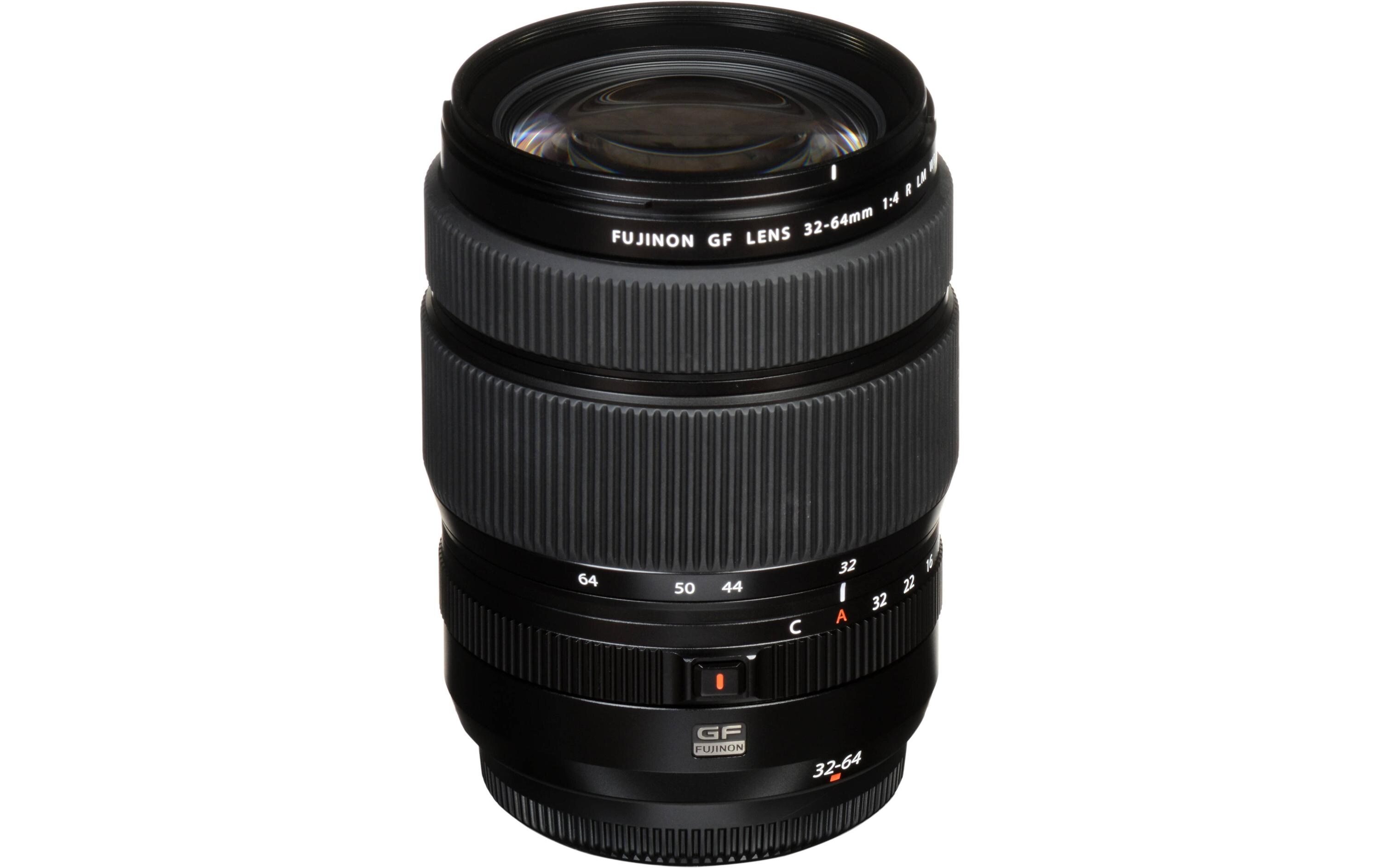 Zoomobjektiv GF 32-64mm F/4 R LM WR Fujifilm G-Mount<br>Standard-Zoomobjektiv für das Mittelformat von Fujifilm