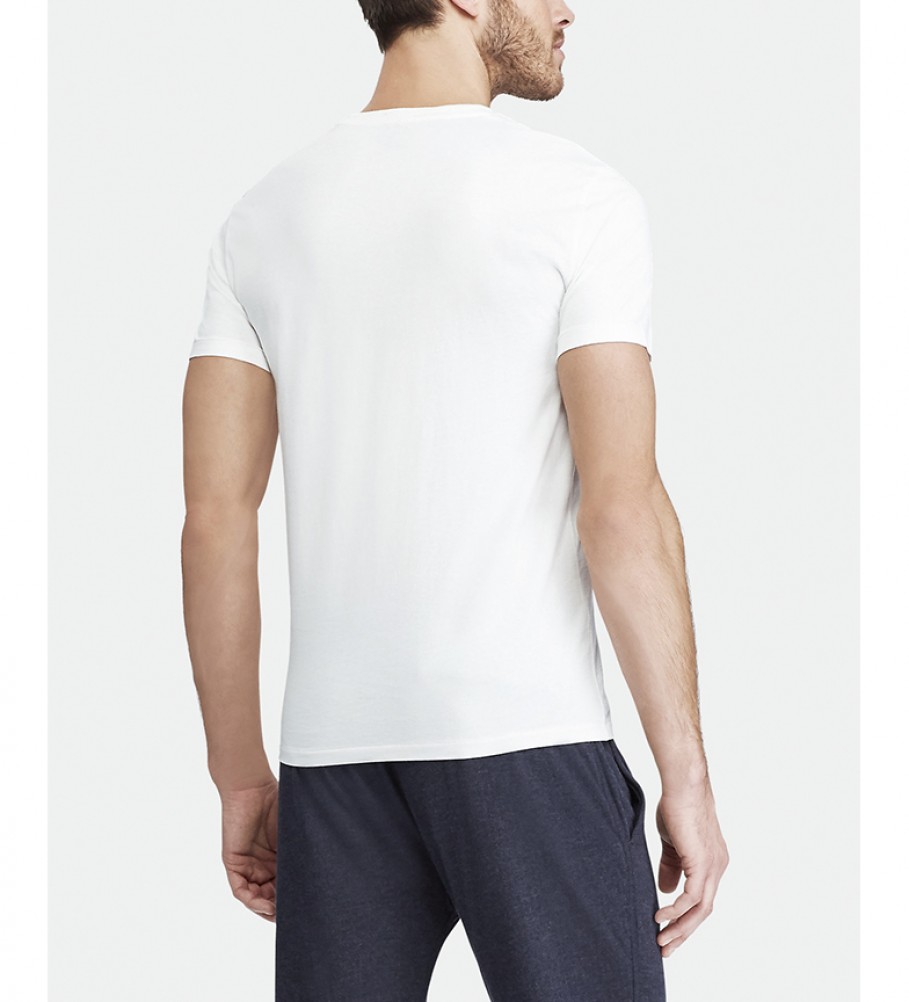 Camiseta Ralph Lauren Custom Fit Knit branca
